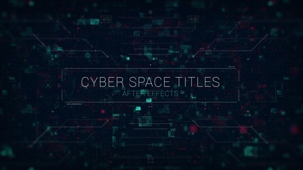Videohive Cyber Space Titles & Trailer Titles template preview