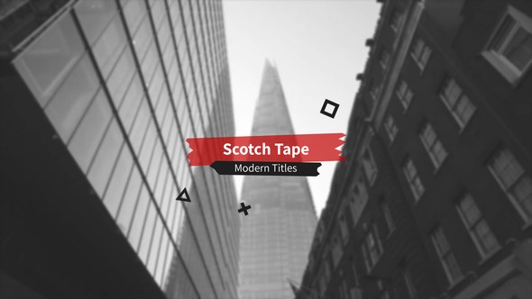 Videohive Scotch Tape | Grunge Titles Titles template preview