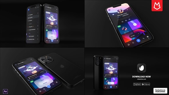 Videohive App Presentation | Phone 13 Pro Mockup 37467544 Product Promo template preview
