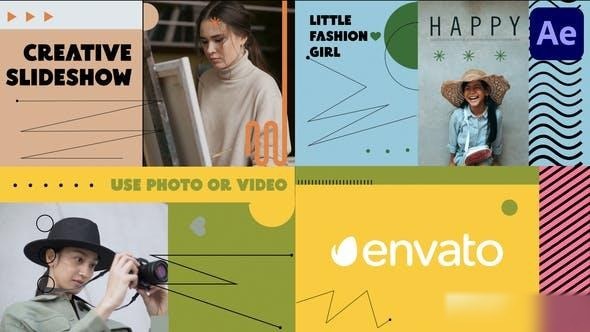 Videohive Colorful Bright Slideshow for After Effects Openers template preview