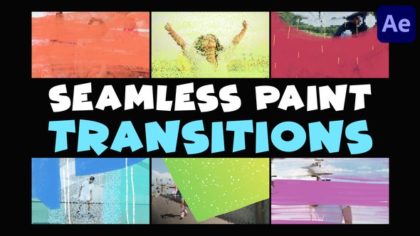 Videohive Seamless Paint Transitions | After Effects Elements template preview