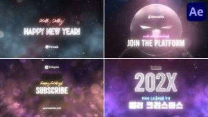 Videohive Xmas And New Year Typography for After Effects Titles template preview