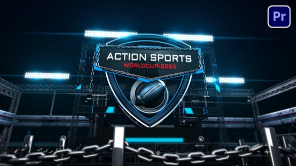 Football Sports Opener Premiere Pro template preview