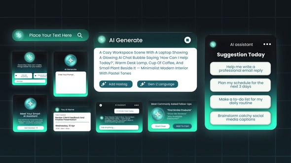 Videohive AI Widget After Effect Template Elements template preview