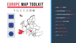 Europe Map Toolkit Video Displays template preview