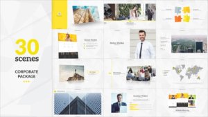 Videohive Corporate Video Package 19135342 Video Displays template preview