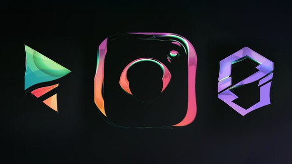 Videohive Colored Distortion Logo 2 Logo Stings template preview