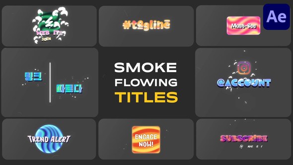 Videohive Smoke Flowing Titles | After Effects Titles template preview