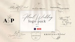 Videohive Floral Wedding Logo Vol. 1 Titles template preview