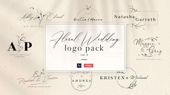 Videohive Floral Wedding Logo Vol. 1 Titles template preview