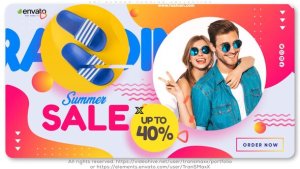 Hot Summer Fashion Collection Video Displays template preview