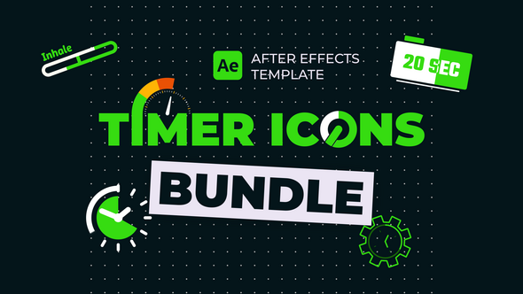 Videohive Timer Icons Elements template preview
