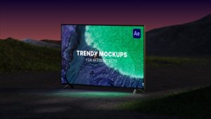 Videohive Abstract Nature TV Mockups Video Displays template preview
