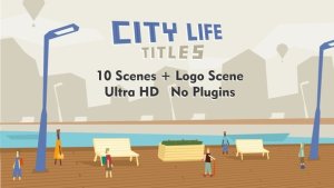 Videohive City Life Titles Titles template preview