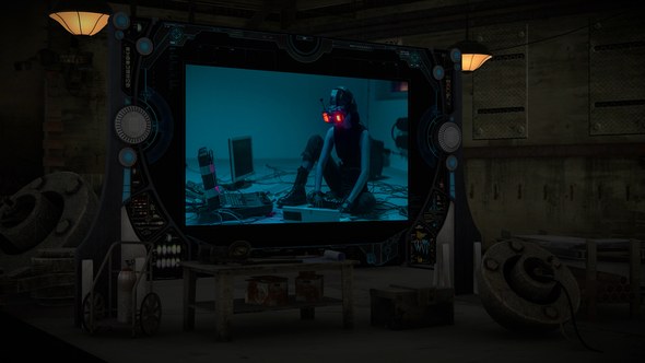Videohive Sci Fi Screen Mock-Up Pack Video Displays template preview