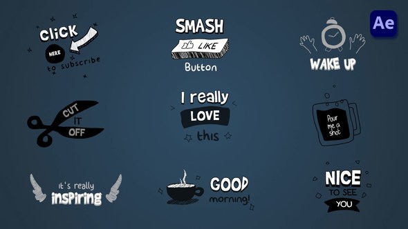 Videohive 2D Scribble Sketch titles [After Effects] Titles template preview