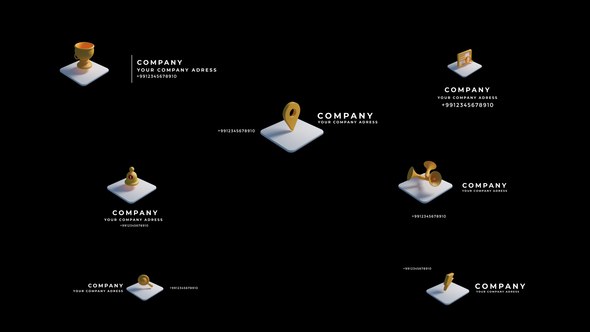 Videohive Social Media Icon Titles Titles template preview