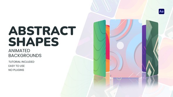 Videohive Abstract Shapes Animated Backgrounds 60035854 Elements template preview