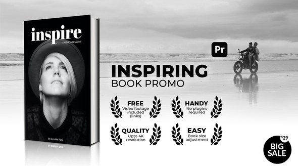 Inspiring Book Promo for Premiere Pro Premiere Pro template preview