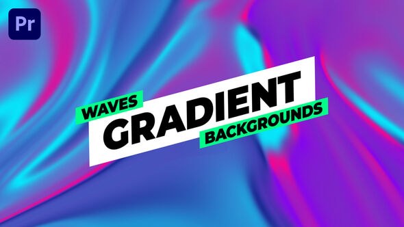 Gradient Backgrounds Premiere Pro template preview