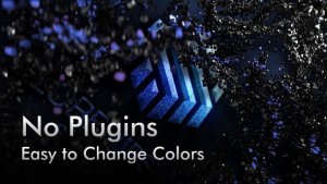 Videohive Black Rock Particles. 5 Color Presets. Logo Stings template preview