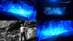 FLASH Cinematic Title Video Displays template preview