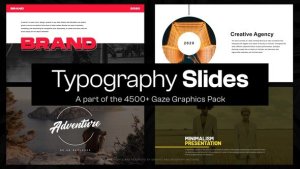 Videohive 10 Typography Slides IX Broadcast-packages template preview