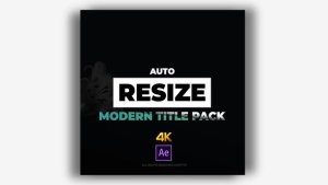 Auto Resize Modern Title Pack Video Displays template preview