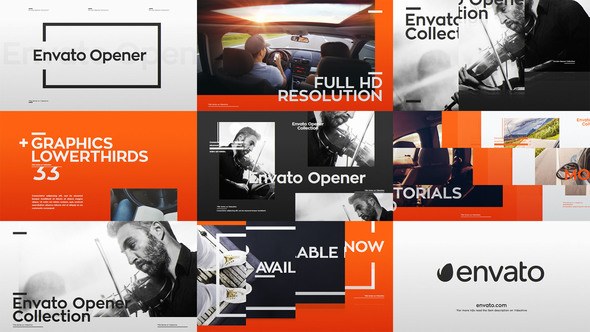 Videohive Modern Opener + 33 Lower Thirds Openers template preview