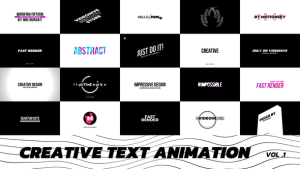 Videohive Creative Text Animation Titles template preview