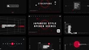 Videohive Japanese Style Opener Elements template preview