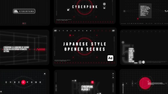 Videohive Japanese Style Opener Elements template preview