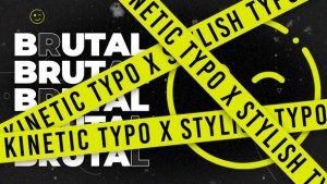 Videohive Brutalizm Typo Titles template preview