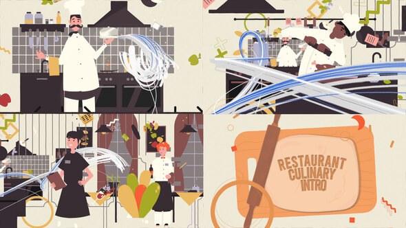 Videohive Restaurant Intro 53921837 Openers template preview