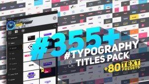 Videohive Big Pack of Typography | Atom Titles template preview