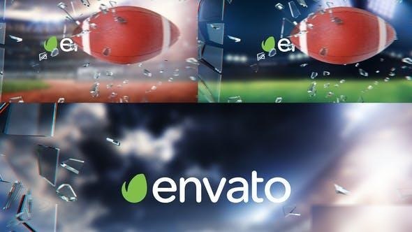 Videohive American Football Logo/Glass Shattering Logo Stings template preview