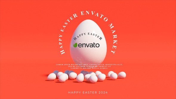 Videohive Happy Easter Logo V2 Logo Stings template preview