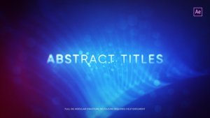 Abstract Titles Video Displays template preview