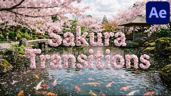 Sakura Transitions for After Effects Elements template preview