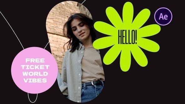 Videohive Full Color Stickers Opener Openers template preview