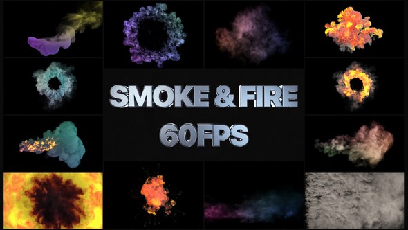 Smoke And Fire VFX Simulation | After Effects Video Displays template preview