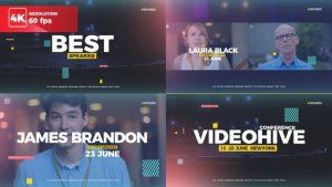 Event Promo Video Displays template preview