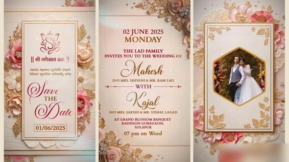 Videohive Wedding Invitation After Effects 57875370 Openers template preview
