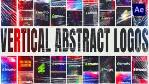 Videohive Vertical Abstract Logos Logo Stings template preview