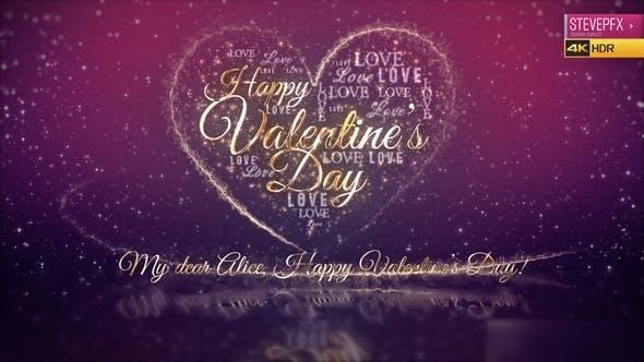Videohive Valentines Day Wishes Openers template preview