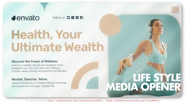 Videohive Healthy Life Style Openers template preview