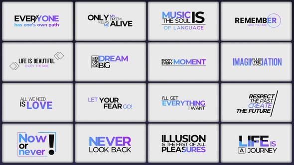 Videohive Kinetic Titles 45958355 Titles template preview