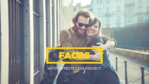 Videohive Faces - Parallax Kaleidoscope Gallery Video Displays template preview