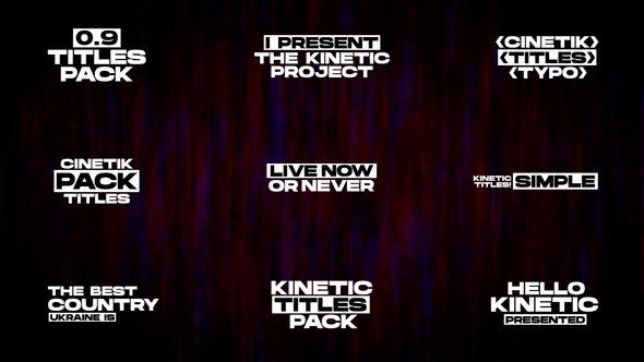 Videohive RGB Minimal Titles | After Effects 54635403 Titles template preview