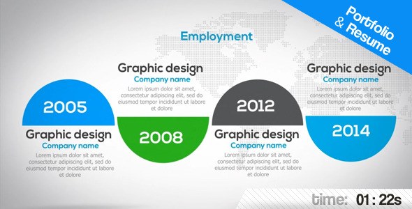 Videohive Portfolio & Resume 9806603 Openers template preview
